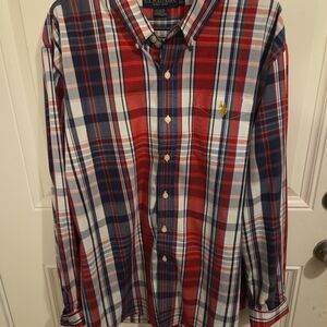 Polo‎ by Ralph Lauren Men's Red Plaid Shirt